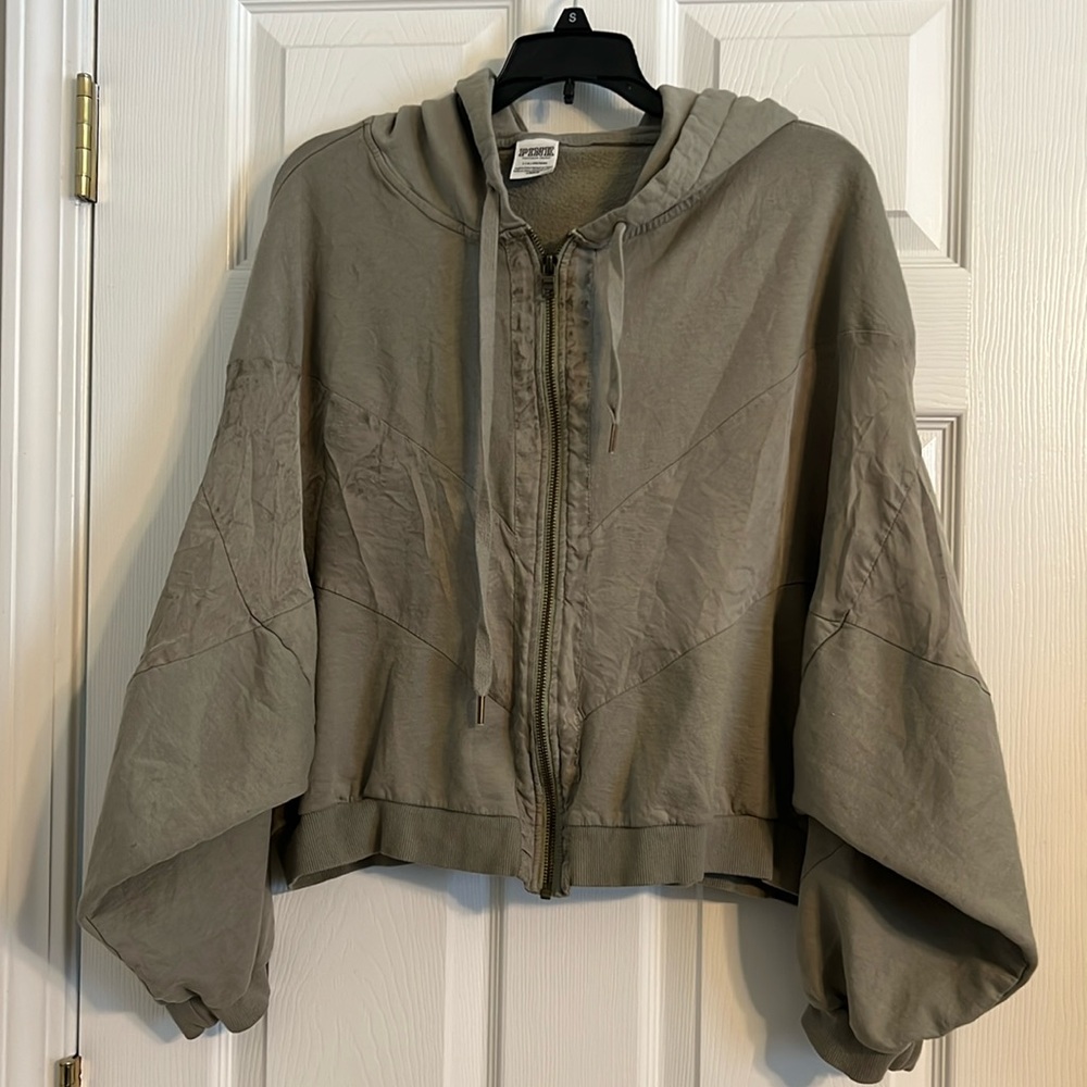 PINK Victoria’s Secret Pink Sport Full Zip Up Green hoodie